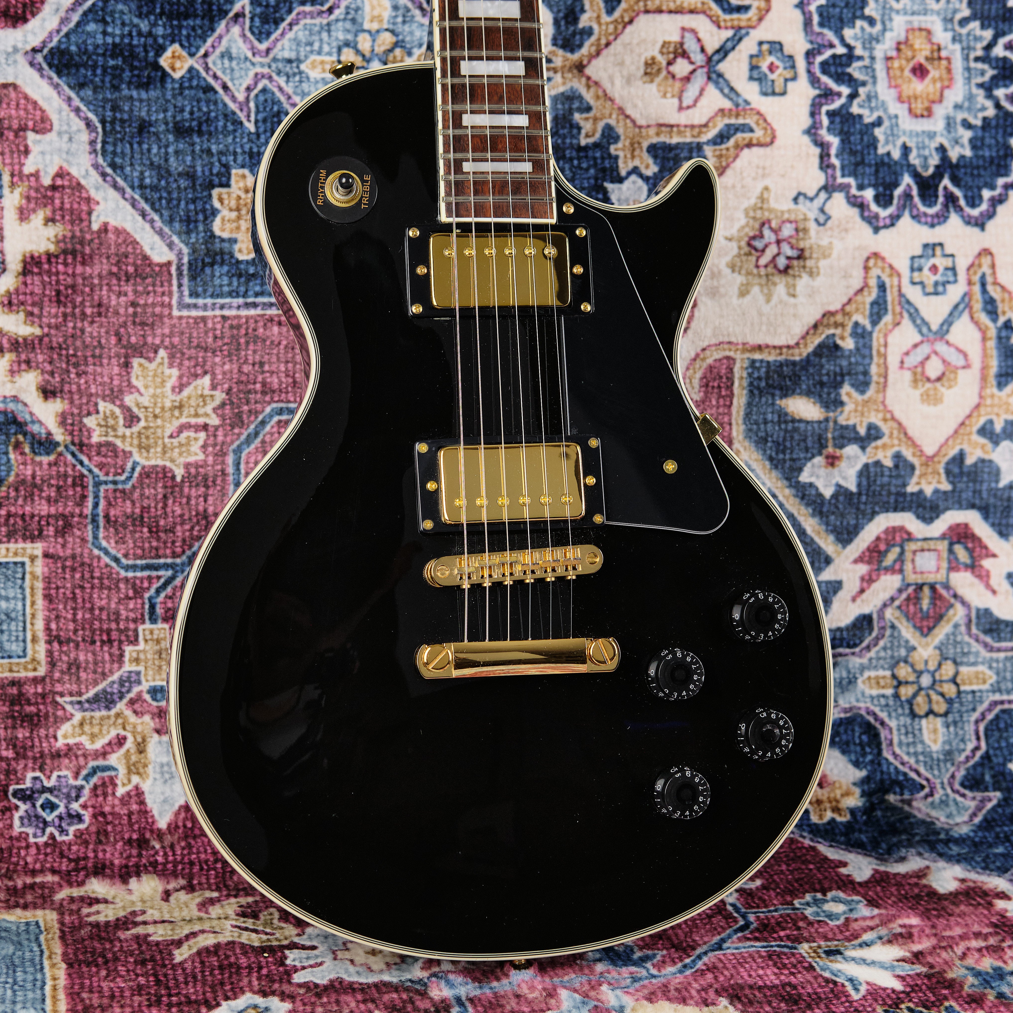 Blitz by Aria Pro II Les Paul Custom Ebony (Second-Hand) – Replay