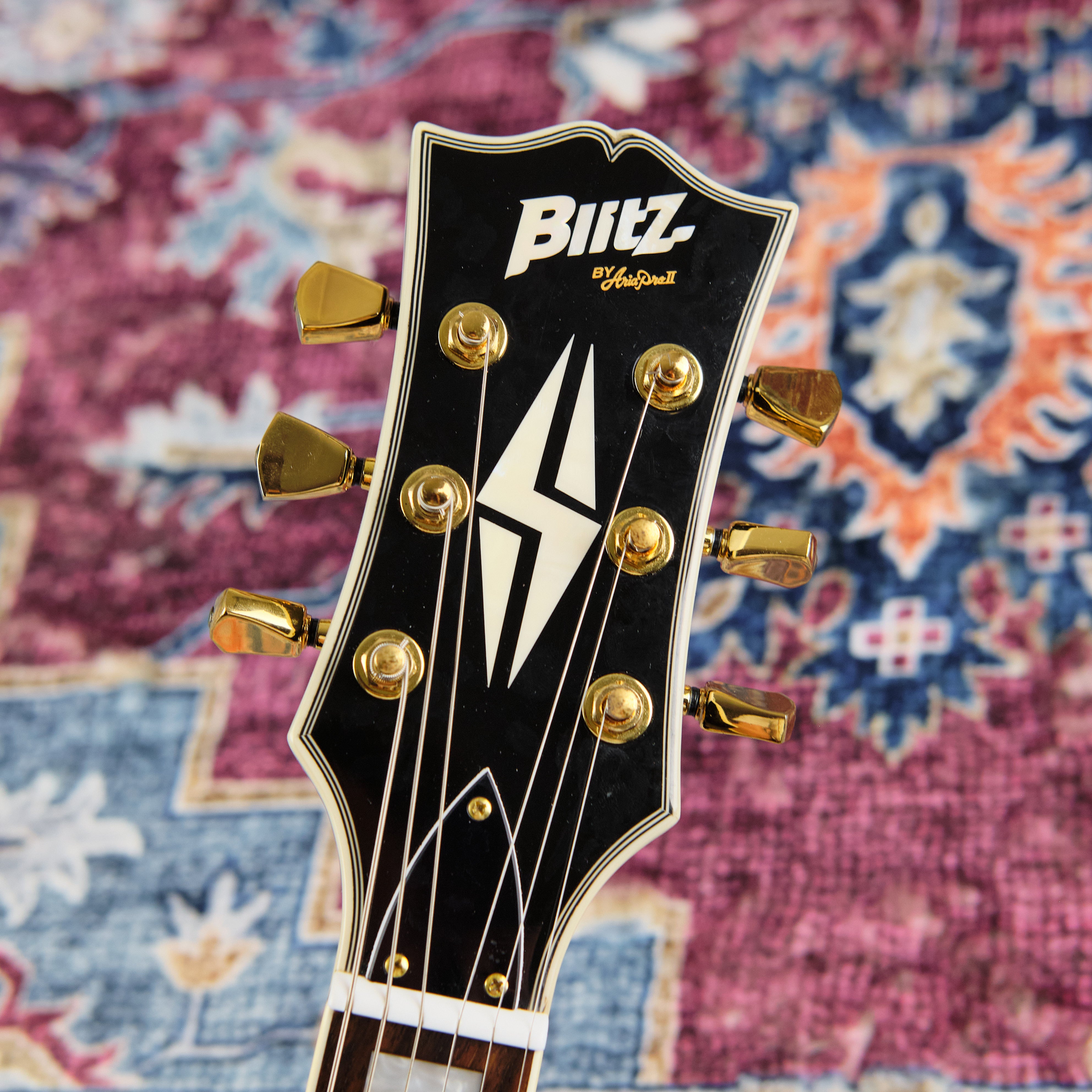 Blitz by Aria Pro II Les Paul Custom Ebony (Second-Hand) – Replay