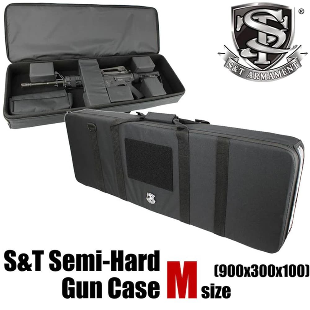 S&T セミハードガンケース V2 Mサイズ 900mm ライフル用 ブラック