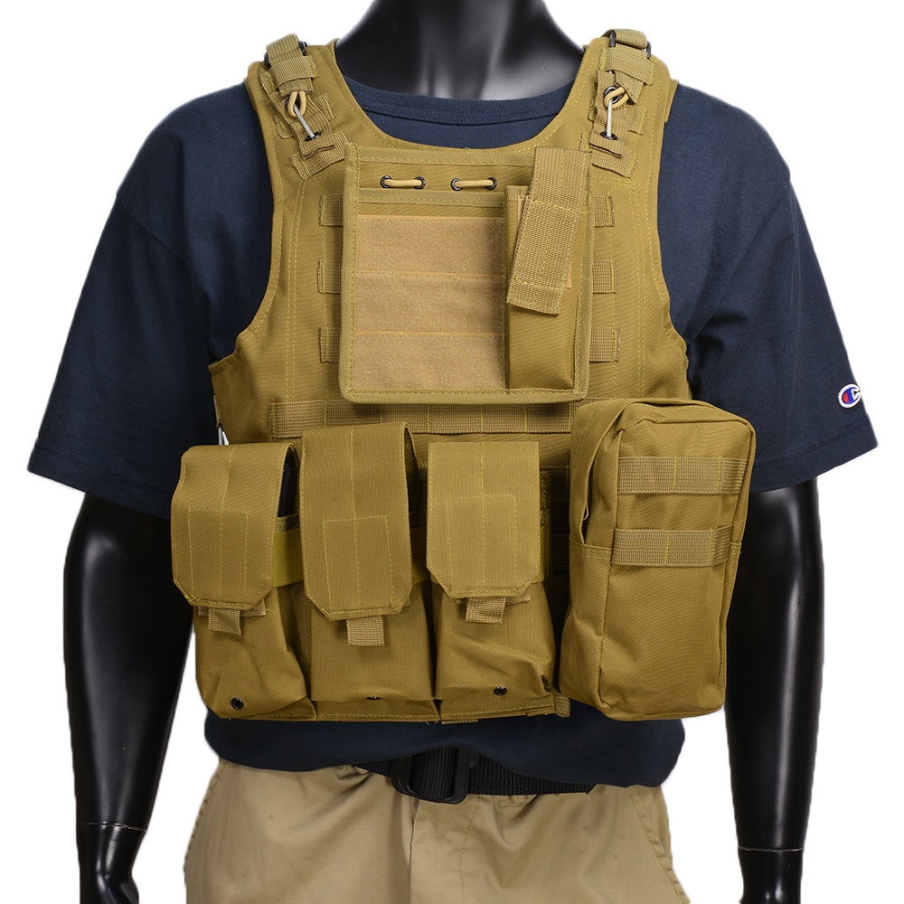 プレートキャリア クイックリリースワイヤー付 タン | ミリタリー