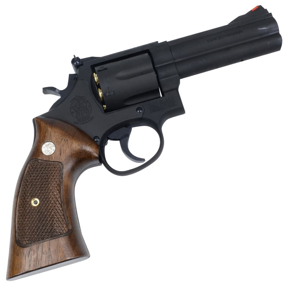 マルシン 発火式モデルガン S&W M586 4インチ 完成品 ブラックHW 木製