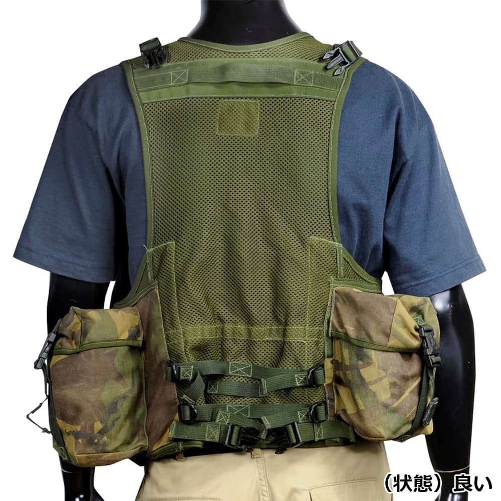 イギリス軍放出品 タクティカルベスト DPM迷彩 ポーチ8個付き