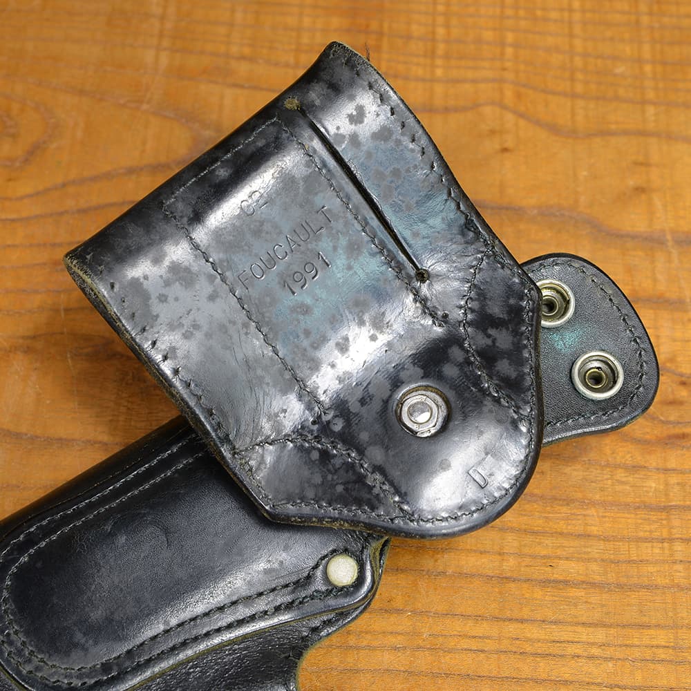 フランス警察 放出品 ピストルホルスター 革製 MAC50・PAMAS G1他対応