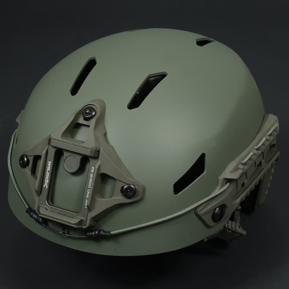 FMA タクティカルヘルメット CAIMANタイプ 樹脂製 ハイブリッド