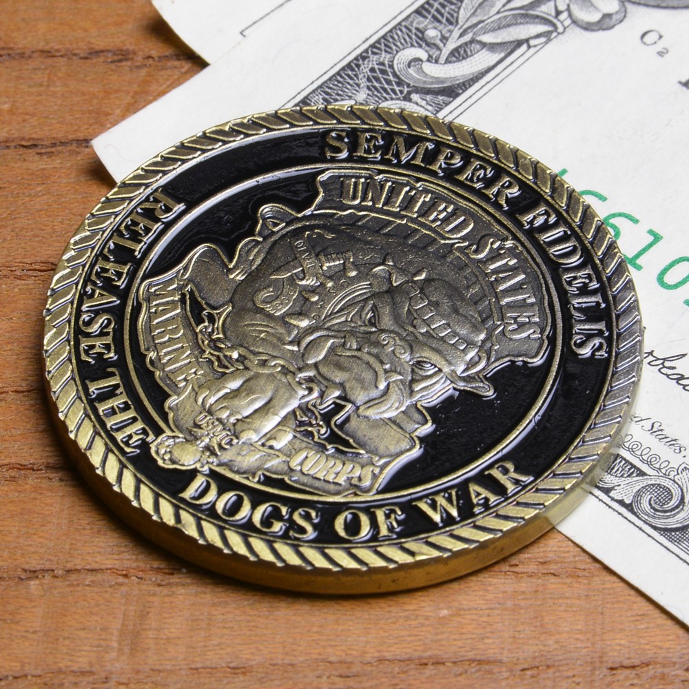チャレンジコイン アメリカ海兵隊 Release The Dogs Of War 記念メダル