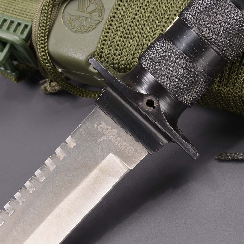 アウトドアナイフ ミディアム ステンレス鋼 サバイバルキット付