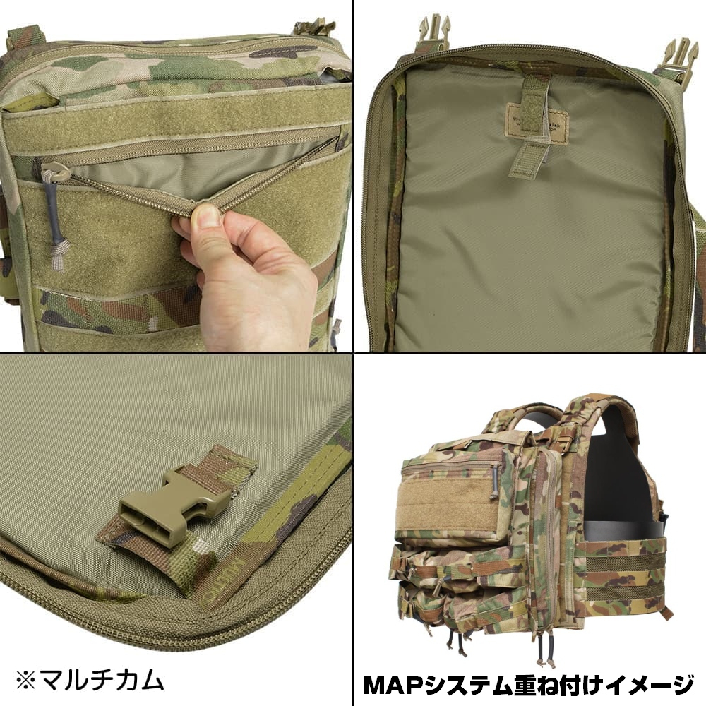 LBX Tactical モジュラーアサルトパック Mini MAP バックパネル 0306B