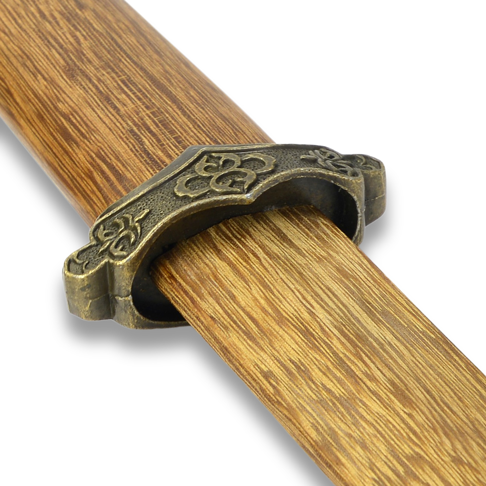 トレーニングソード 中国剣 ジャン 木刀 ストラップ付 | ミリタリー