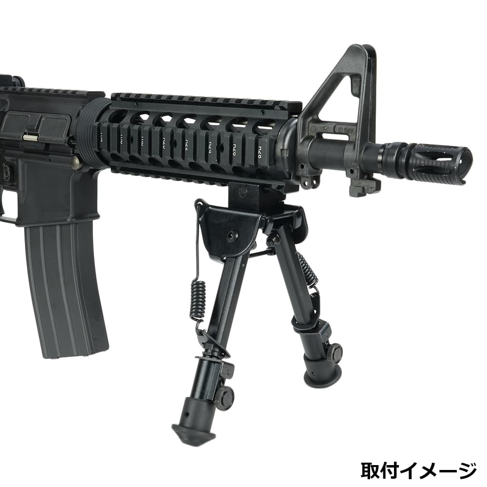 XTS タクティカルバイポッド 20mm ピカティニーレール対応 ワンタッチ