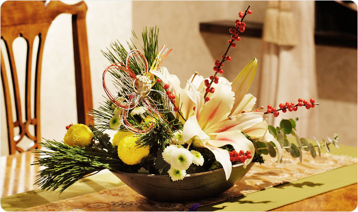 自宅で簡単にお正月アレンジ | ルポゼ・フルール - イオンのお花専門店
