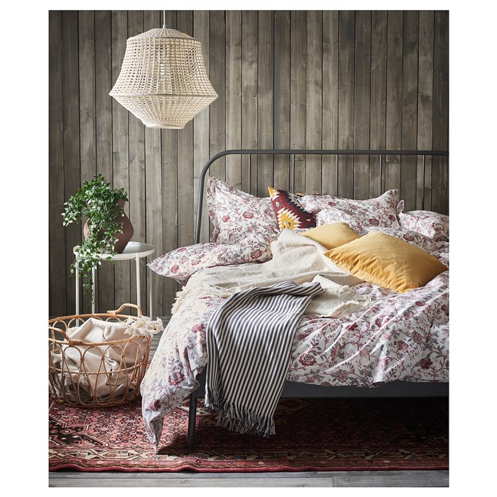 KOPARDAL Bed frame Gray, Full/Double - Full, Queen and King beds