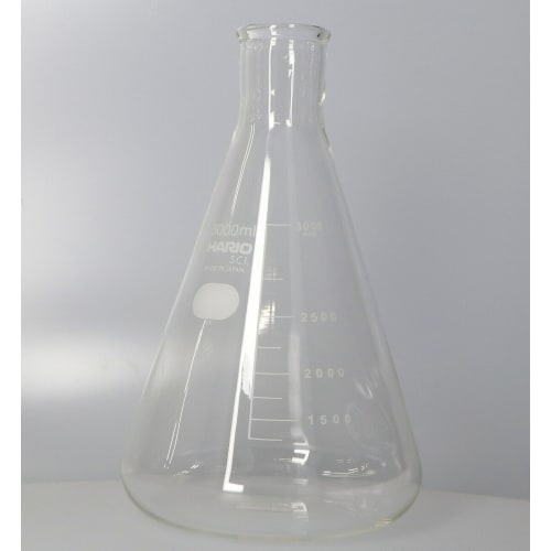 TGK - 東京硝子器械 TryWinZ / HARIO 三角フラスコ 目安目盛付 3L