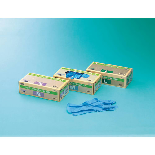 TGK - 東京硝子器械 TryWinZ / トップ ニトリルグローブ ロングカフ L