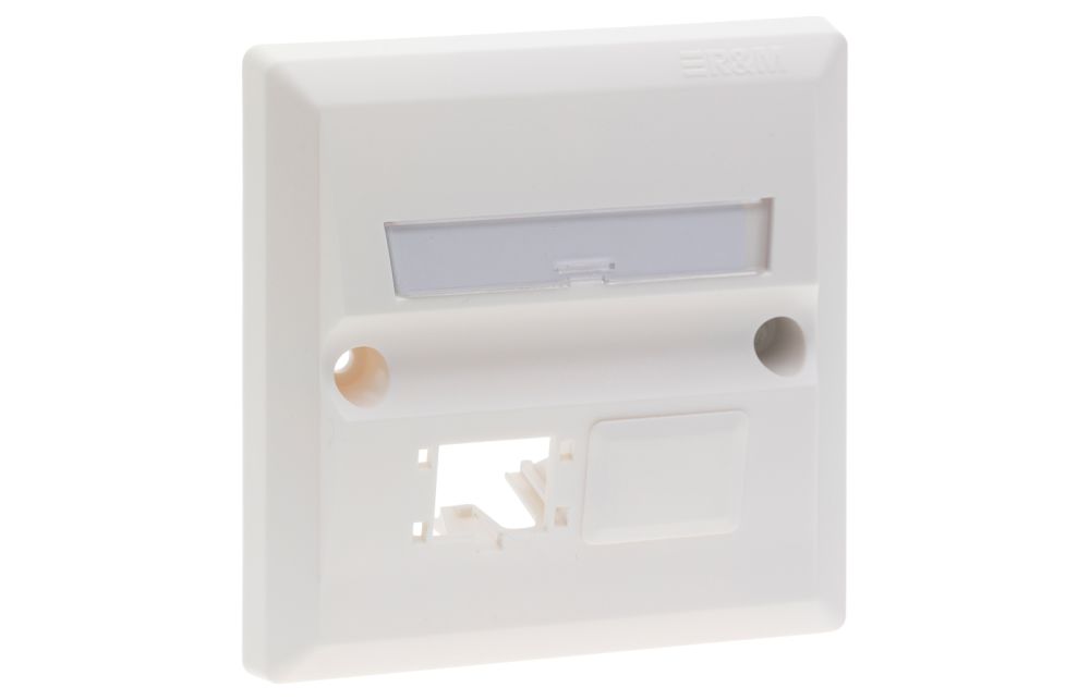 BS Faceplate 86x86, 2x1-Port, pure white - eCatalog