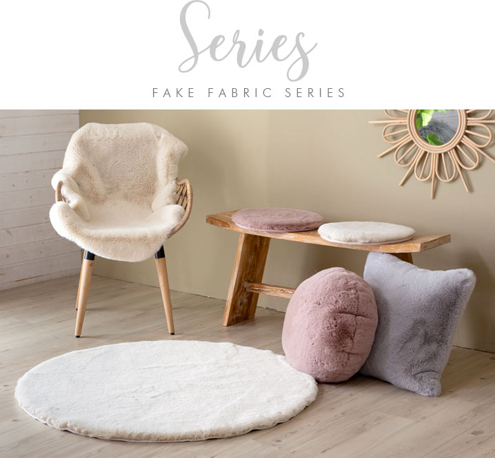 フェイクラビットファーシリーズ｜ラグマット クッションカバー