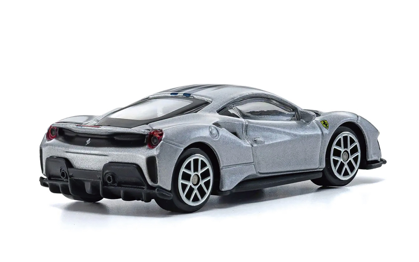 フェラーリ『488 Pista』を1/64スケールで再現、ブラーゴのミニカー