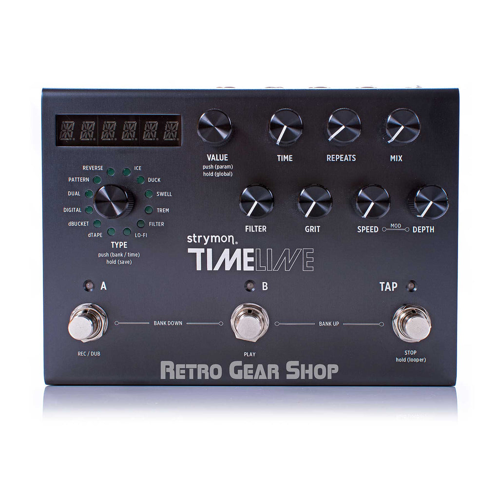 Strymon TimeLine Multidimensional Delay Guitar Effect Pedal– Retro