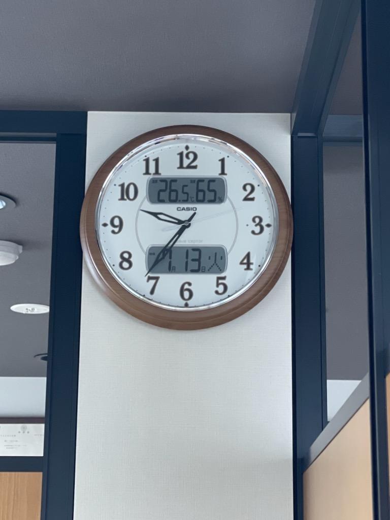 CASIO（カシオ） ITM-900FLJ-5JF 濃茶木調 電波掛け時計 : 特価COM