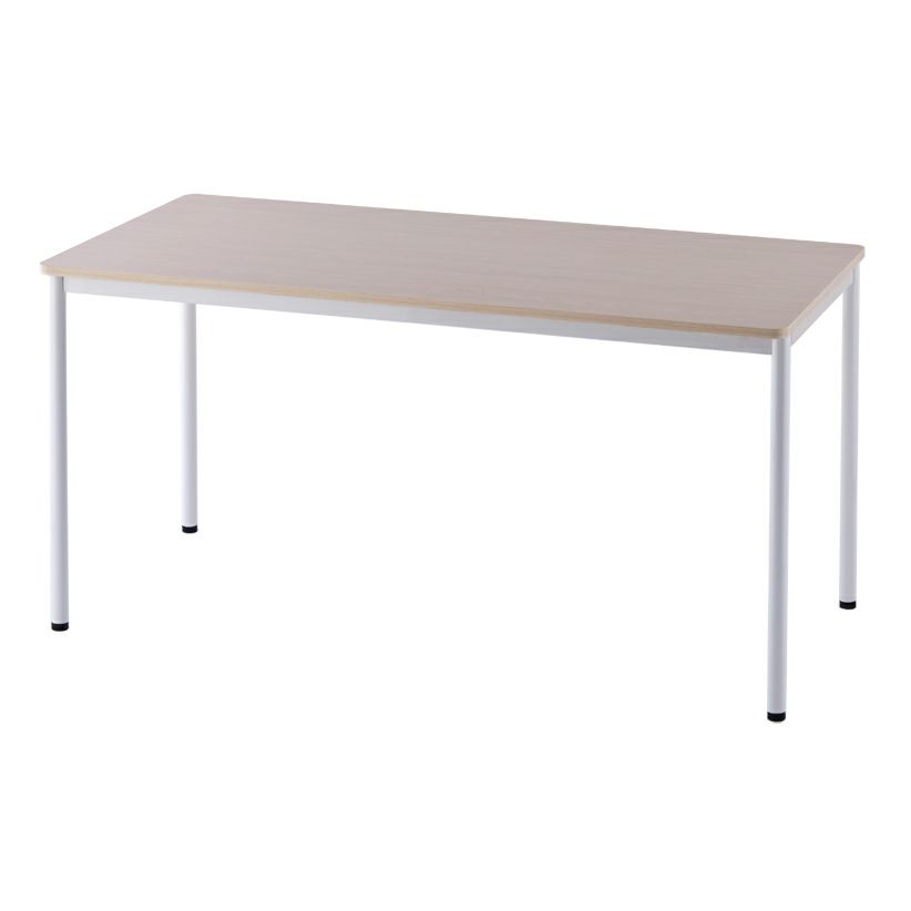 SHシンプルテーブル1400x700キャップ3色（WH,GN,OR）付きホワイトZ