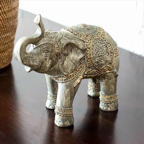 象のオブジェ (66584) 【オブジェ 象 ぞう 動物 アニマル バリ 雑貨