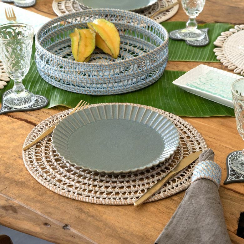 ランチョンマット ラタン製 ランチマット プレースマット プレイス