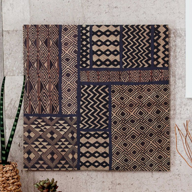 アートパネル 三角柄 ジオメトリック 幅40cm 高さ50cm 長方形 [66694