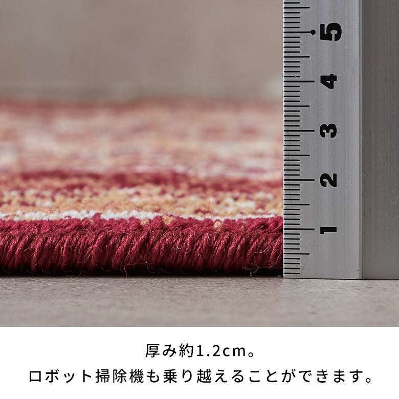 ペルシャ風メダリオンラグ 200×250cm ウィルトン織り ヴィンテージ調