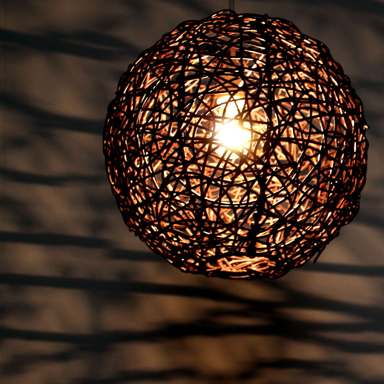 ペンダントライト リゾート 照明 ライト ランプシェード ボールタイプ