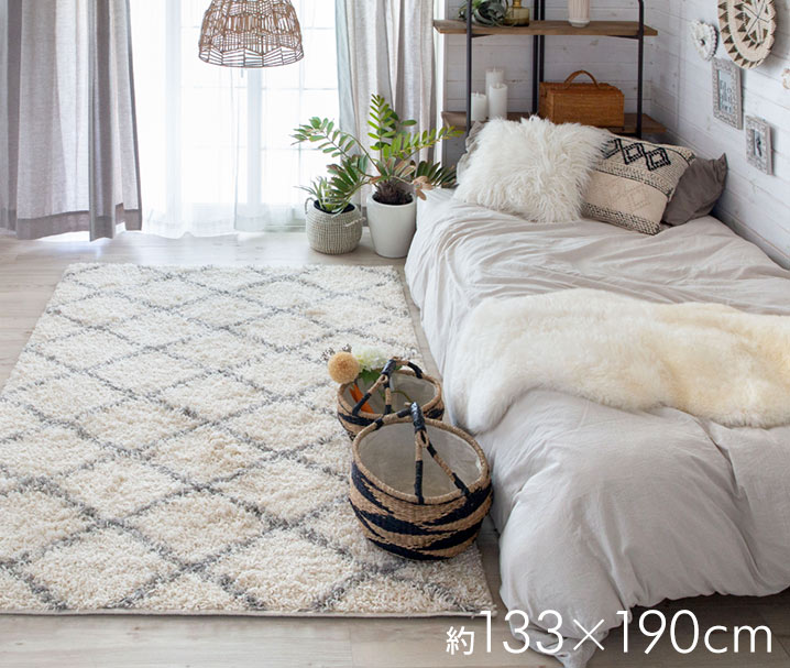 ラグ ラグマット 130×190cm エジプト製 ベニオワレン風 ベニワレン 風