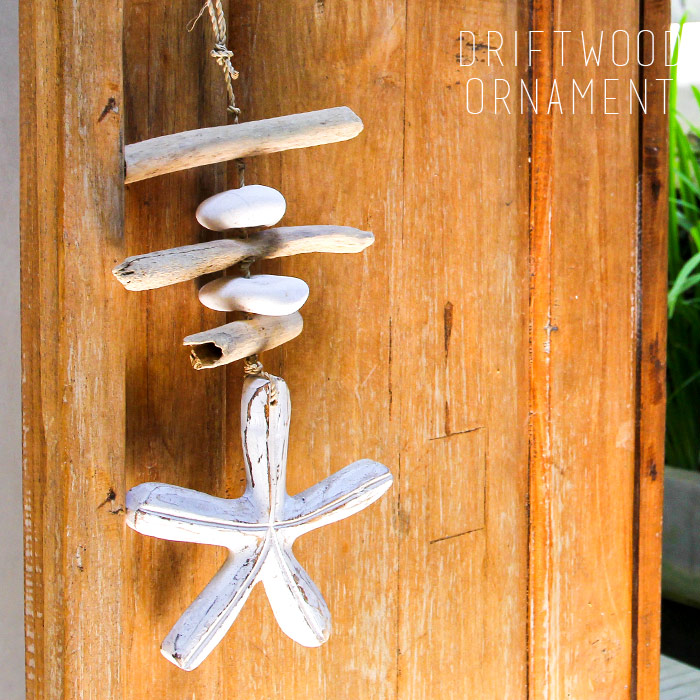 クリスマスオーナメント飾りリース流木もみの木青ブルーハワイバリ