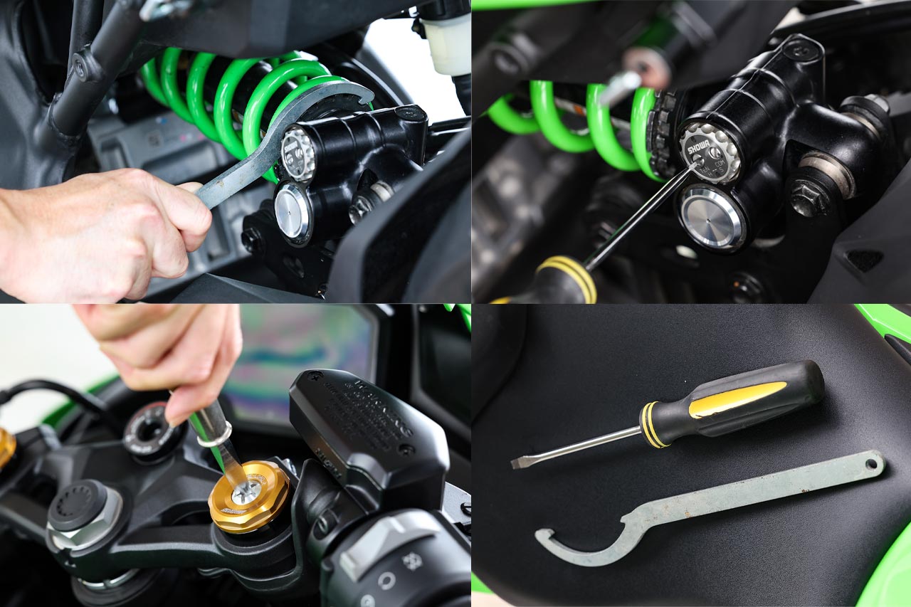 カワサキ Ninja ZX-4RR KRT EDITION】サスペンションを走りに合わせて