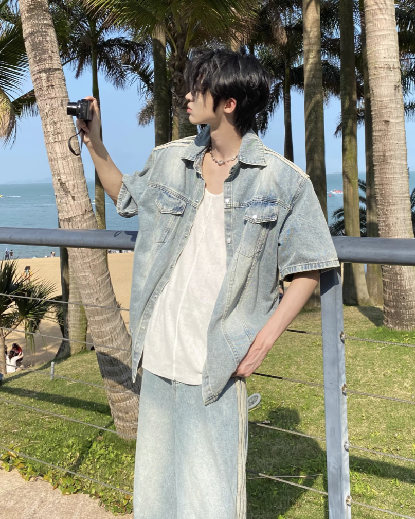 ブリーチデニムセットアップ Ril 5779 – Rillfy