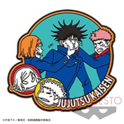 G：虎杖・伏黒・釘崎集合】呪術廻戦 ラバーバッジvol.2 | オンライン