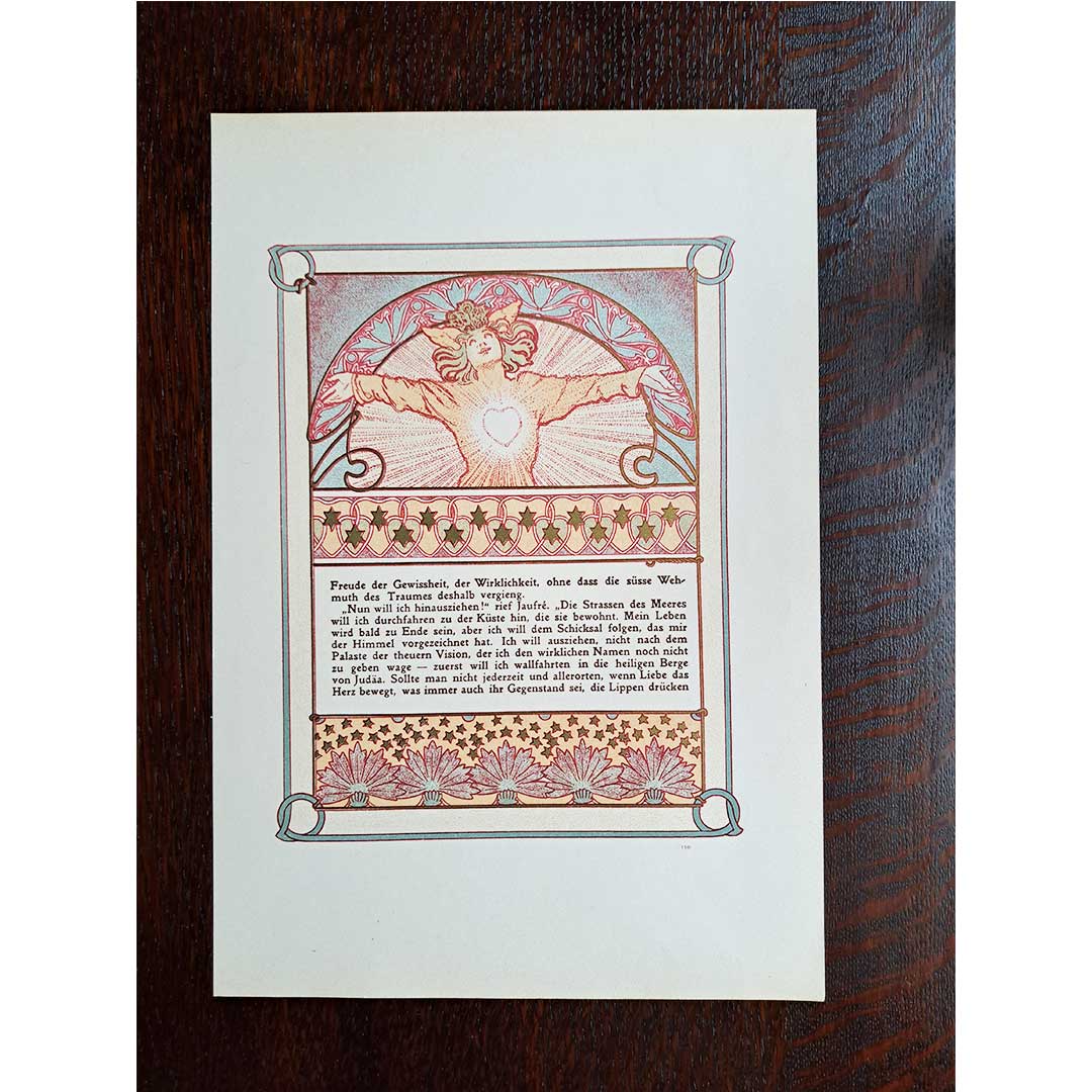 アルフォンス・ミュシャ『トリポリの姫君イルゼ』挿絵【第3部第2章