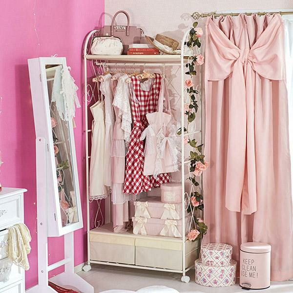 直送】ハンガーラック(Aタイプ)｜かわいいお姫様インテリア家具・雑貨