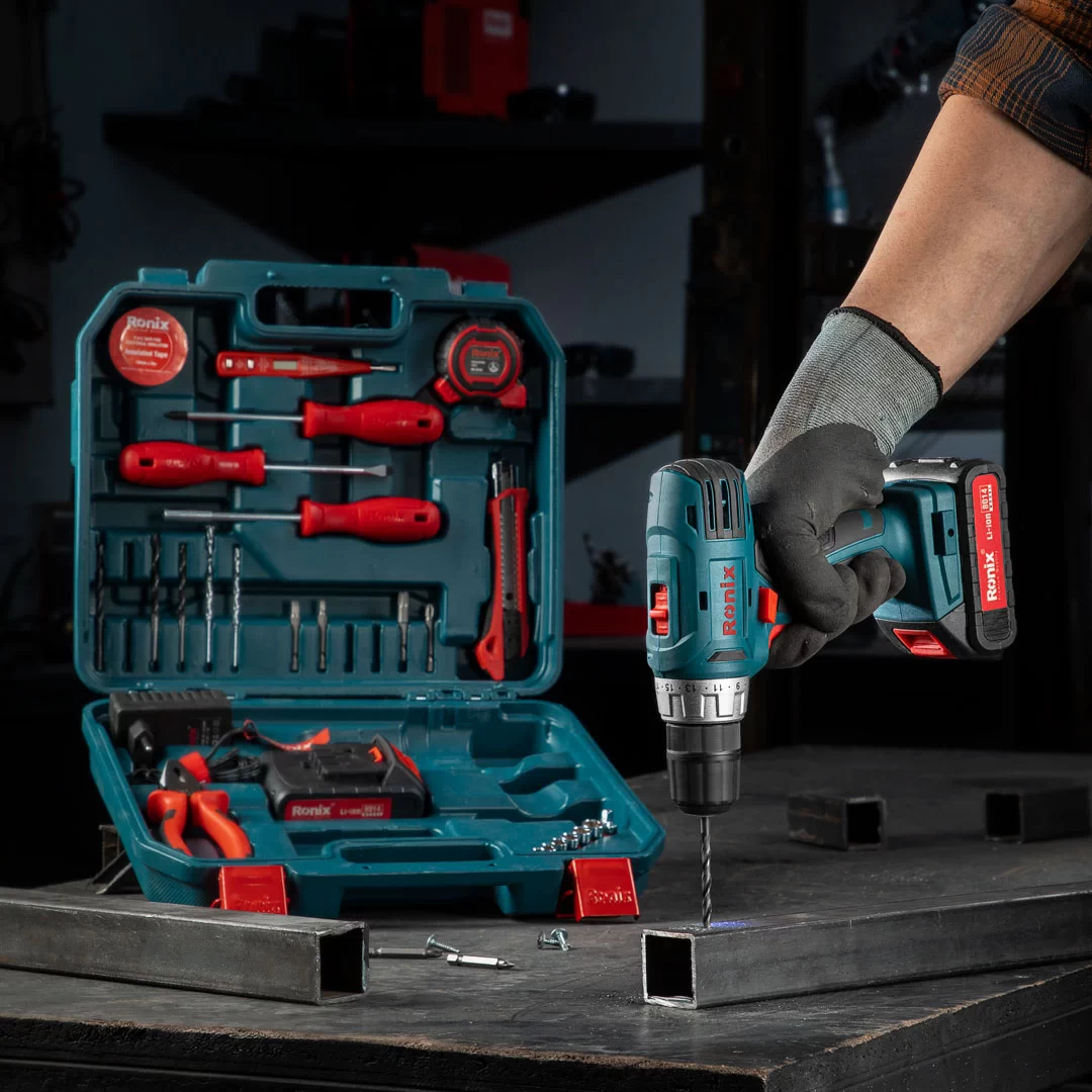Ronix RS-8014, 33PCS Cordless Impact Drill Driver Kit | 🧰 Ronix Tools