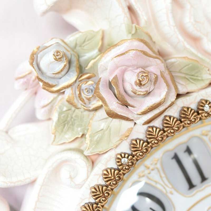 ロココ調 バラの 掛け時計 おしゃれ かわいい | インテリアショップ