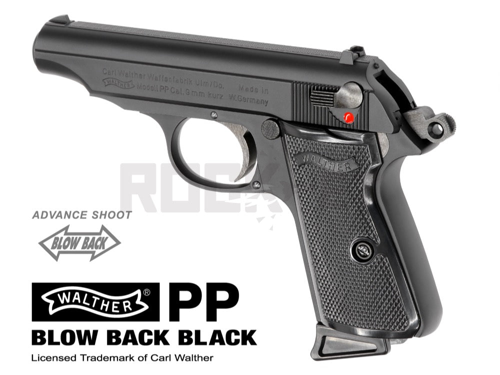 マルゼン】ワルサー PP ガスブローバック ブラック（3次ロット/2025年