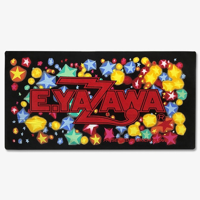 ジュニアビーチタオル(ロゴレインボー)ブラック/レッド｜DIAMOND MOON