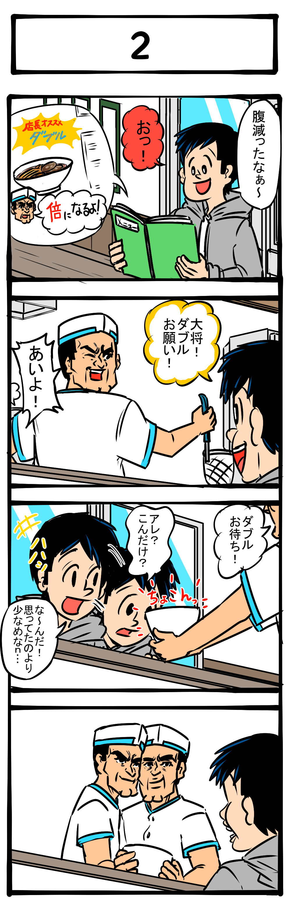 ありがとうの二周年！ 四コマサボタージュRこれにて終了！ 四コマ