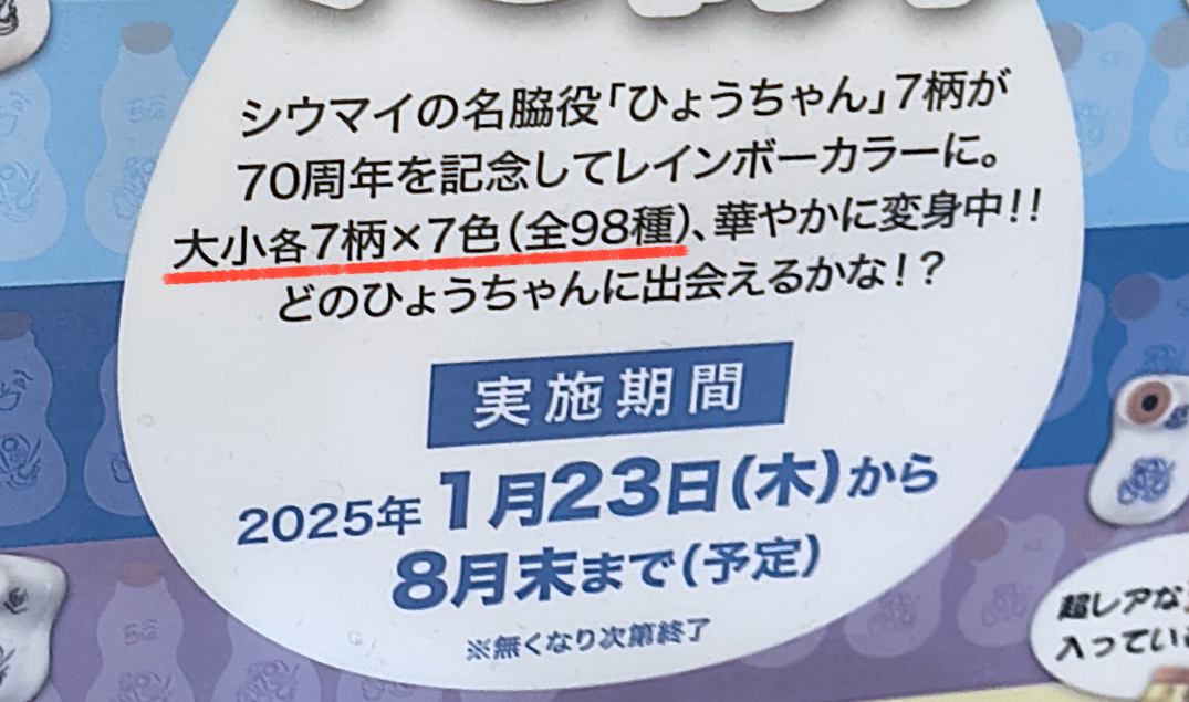 激ムズ】崎陽軒「ひょうちゃん誕生70周年」の金色の醤油入れがまったく