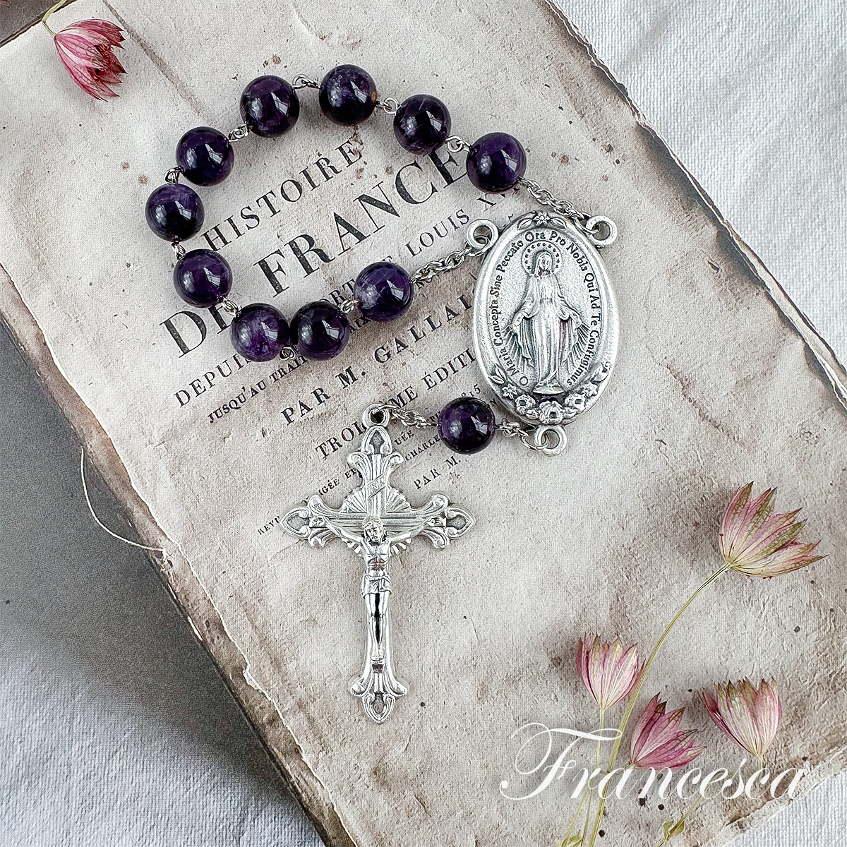 ミニロザリオ色々 | ハンドメイドのロザリオ Rosary Francesca