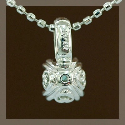 グリーントルマリンツタの葉ペンダントトップ PT900 K18 K10対応