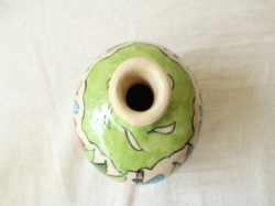 花模様 陶器の花瓶 ZA445