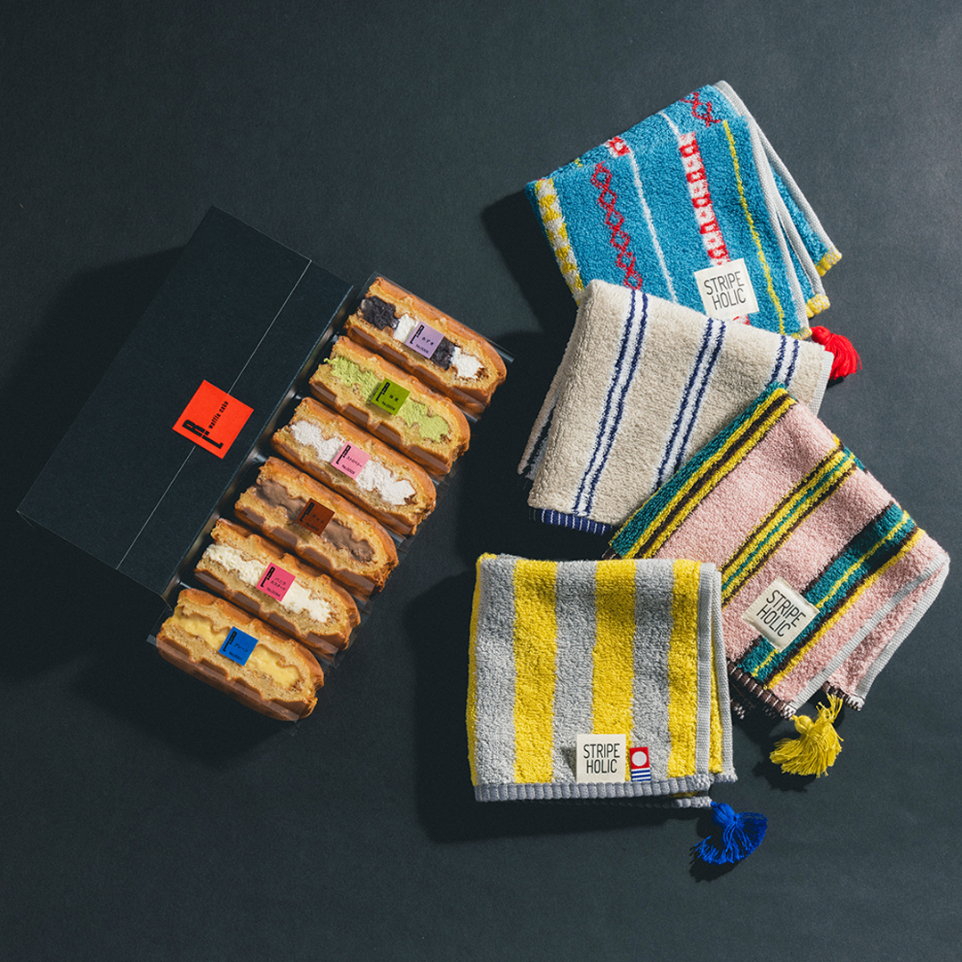 タッセル付今治タオルハンカチ＆ワッフルケーキ6種セット | 公式