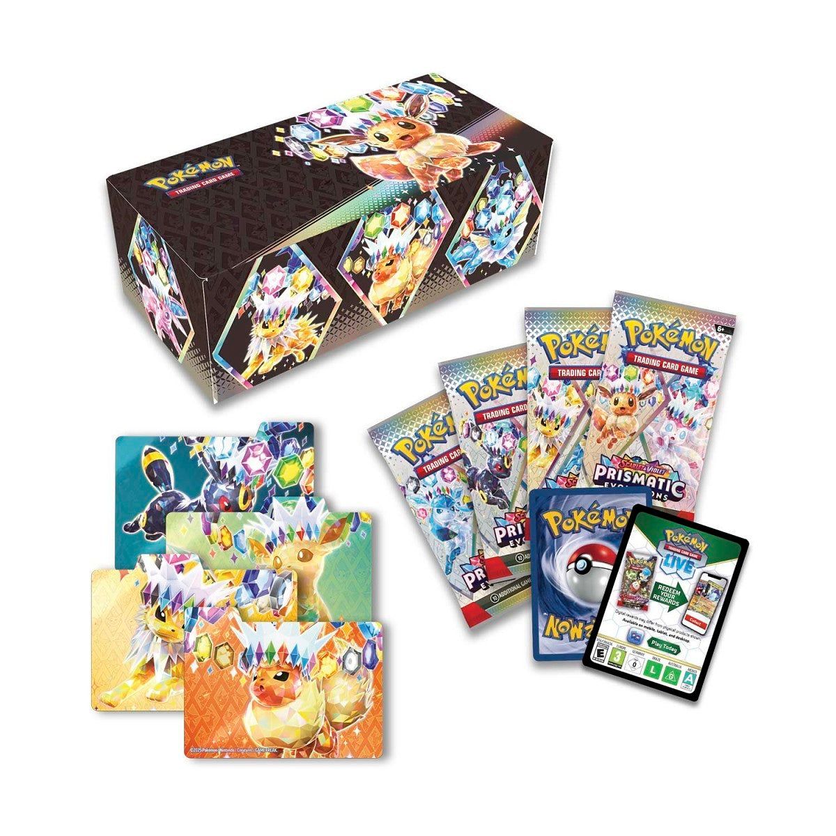 Pokémon SV Prismatic Evolutions Surprise Box – Packs & Promos