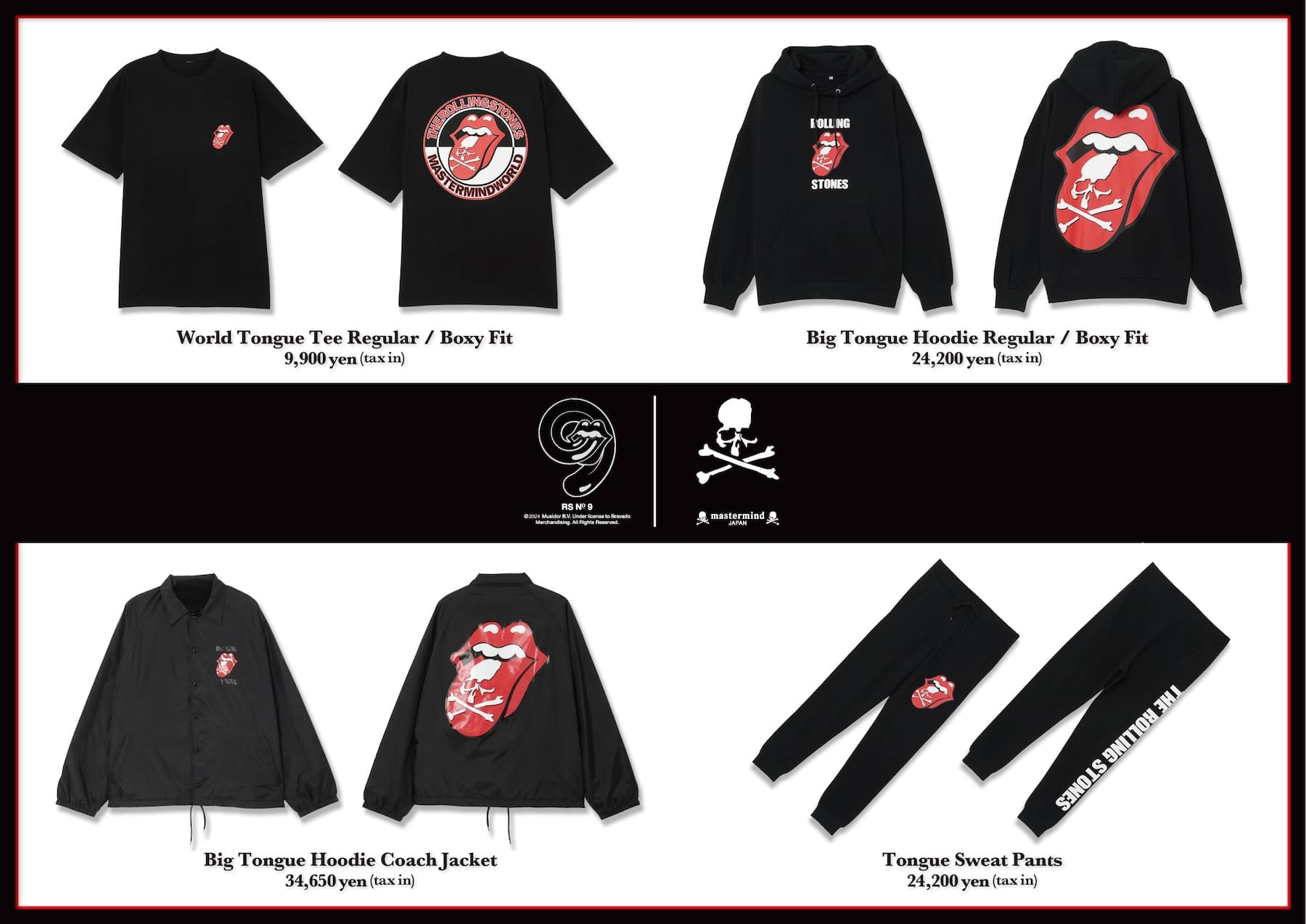 ザ・ローリング・ストーンズとマスタ―マインド・ジャパンのコラボ商品