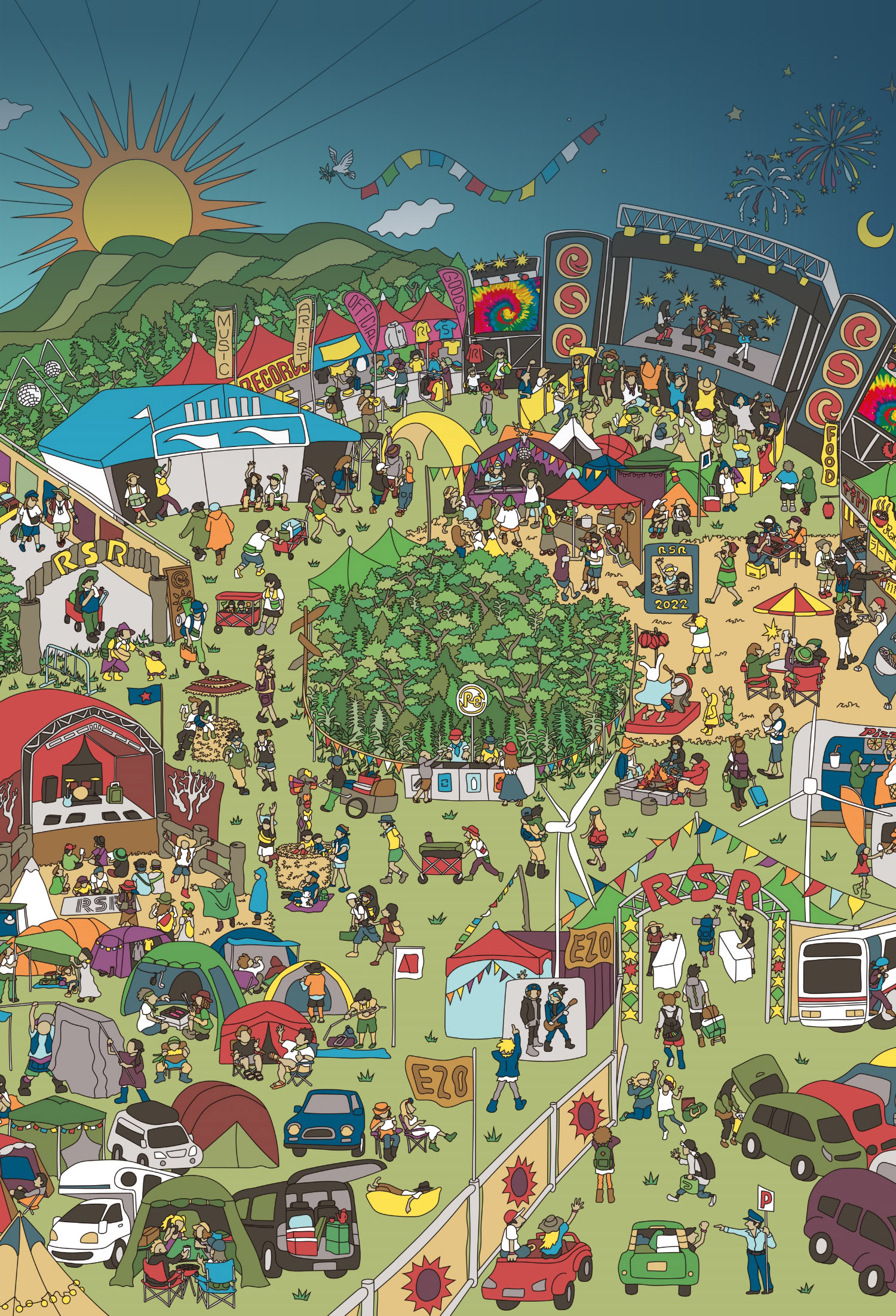 RISING SUN ROCK FESTIVAL 歴代ポスター展 in paseo」開催