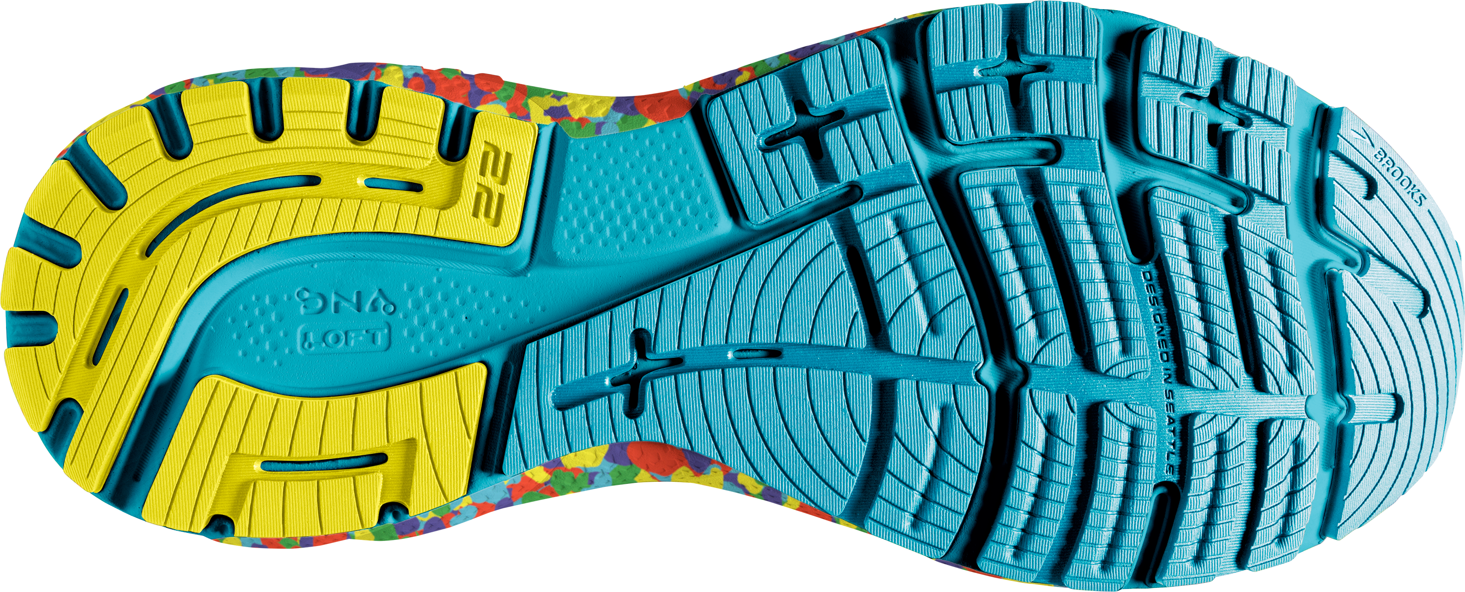 BROOKS Women's Adrenaline GTS 22 White/Red/Green