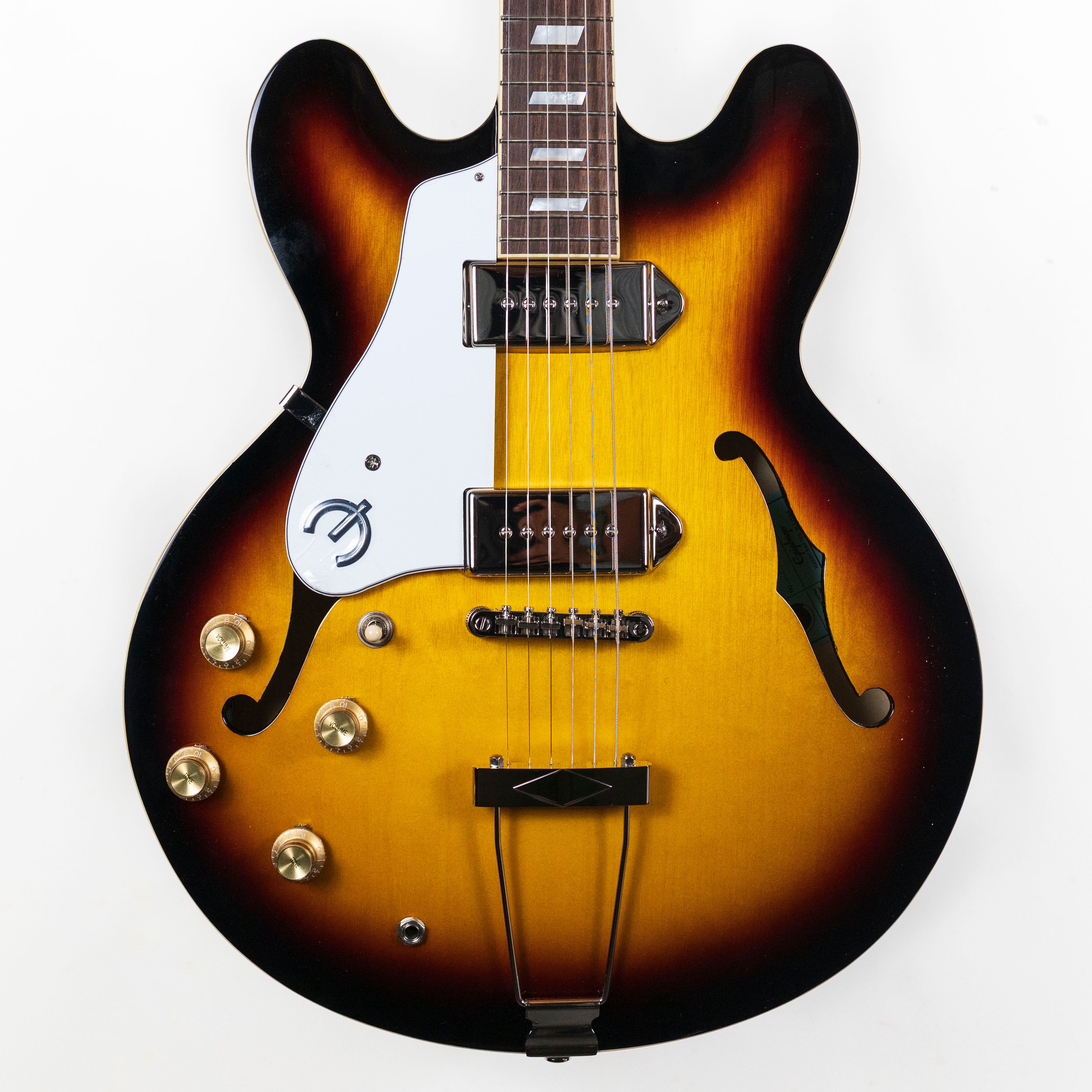 Epiphone Casino, (Left-handed) Vintage Sunburst — Rudy's Music